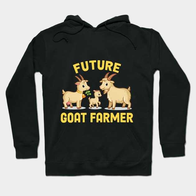 Funny Future Goat Farmer Who Loves Goats Hoodie by koolteas